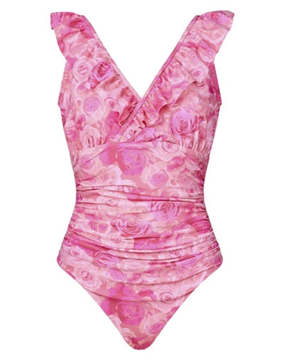 Cras Cph - Agnes Badeanzug - Pink Rosegarden